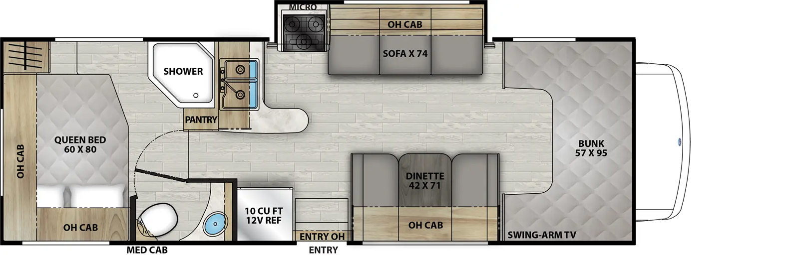 260QB - Ford 450 Floorplan Image